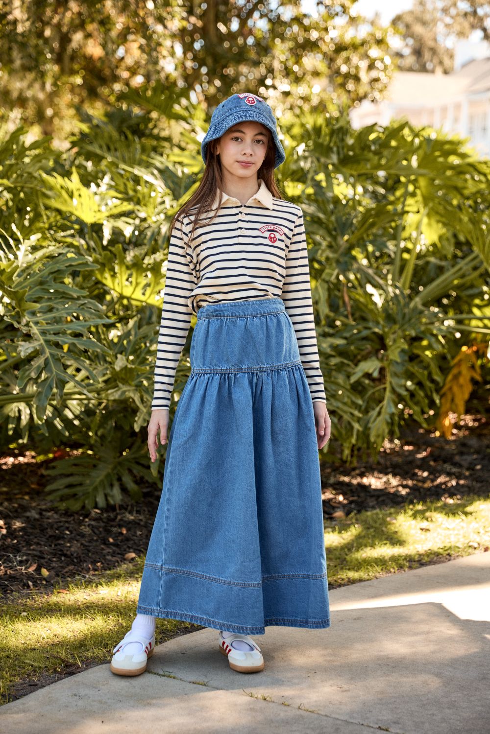 PARNI Denim Maxi Skirt – B'Dazzle
