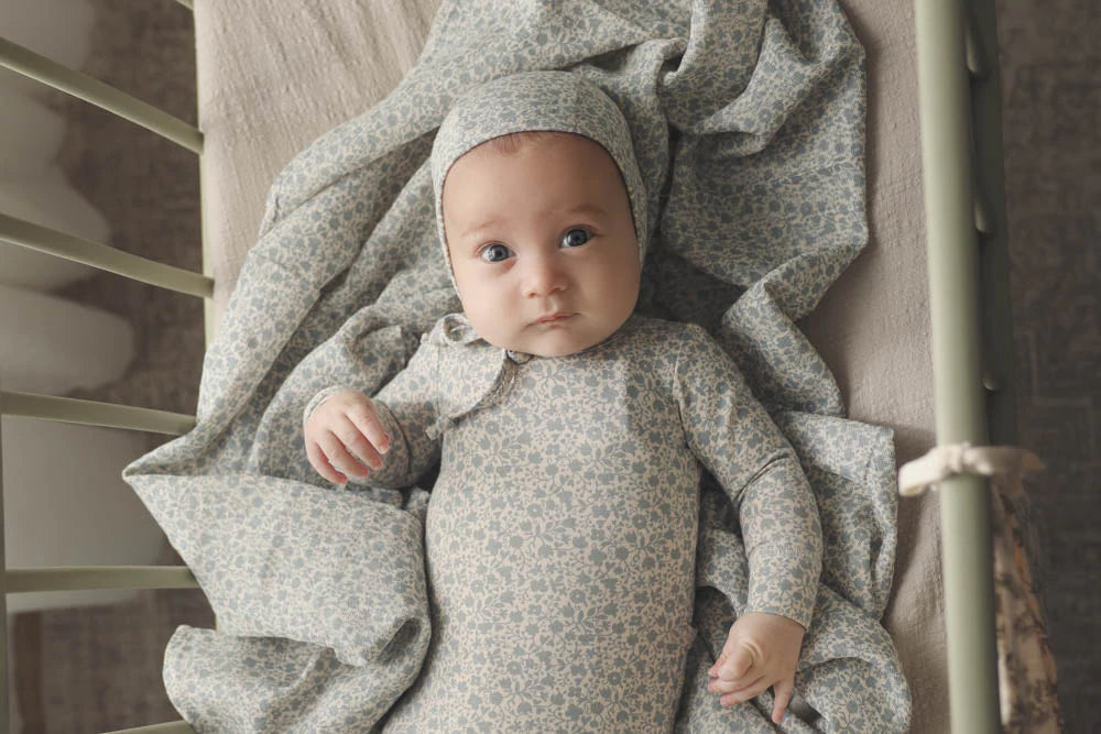 Lilette Signature Floral Footie - Bluebell main image 0
