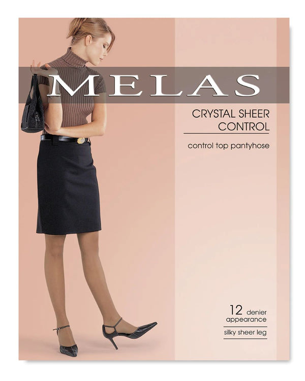 Melas Crystal Sheer Control Top Pantyhose