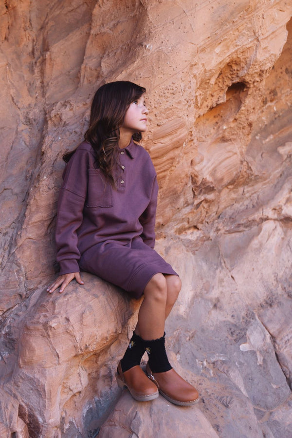 KIN & KIN <BR> Oversized Sweatshirt Dress