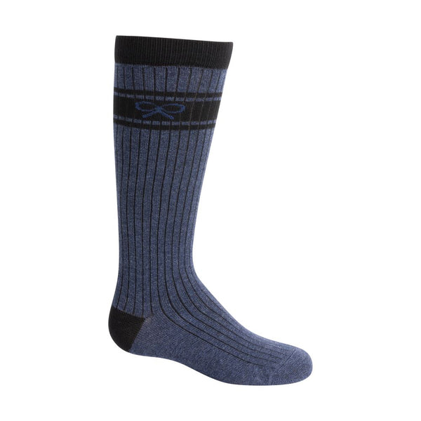 ZUBII <br> Bow Sport Stripe Knee Sock