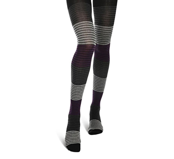 Gradient Stripes Sweater Tights