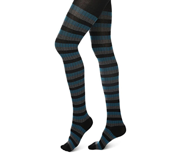 Colored Stripes Sweater Tights