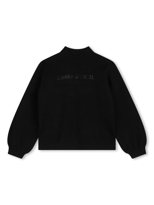 SONIA RYKIEL <BR> Rhinestone Logo Sweatshirt