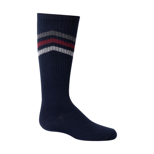 ZUBII <BR> Angular Stripe Sport Knee Sock