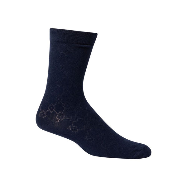ZUBII <br> Diamond Center Dot Texture Crew Sock