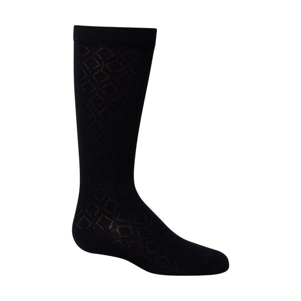 ZUBII <BR> Modal Diamond Texture Knee Sock