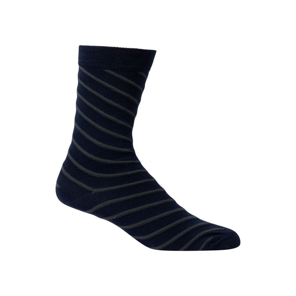 ZUBII <br>Diagonal Stripe Crew Sock