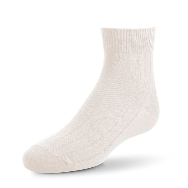 ZUBII <BR> Ribbed Crew Socks
