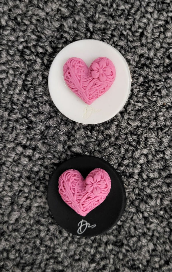 Raised Heart Mini Clip