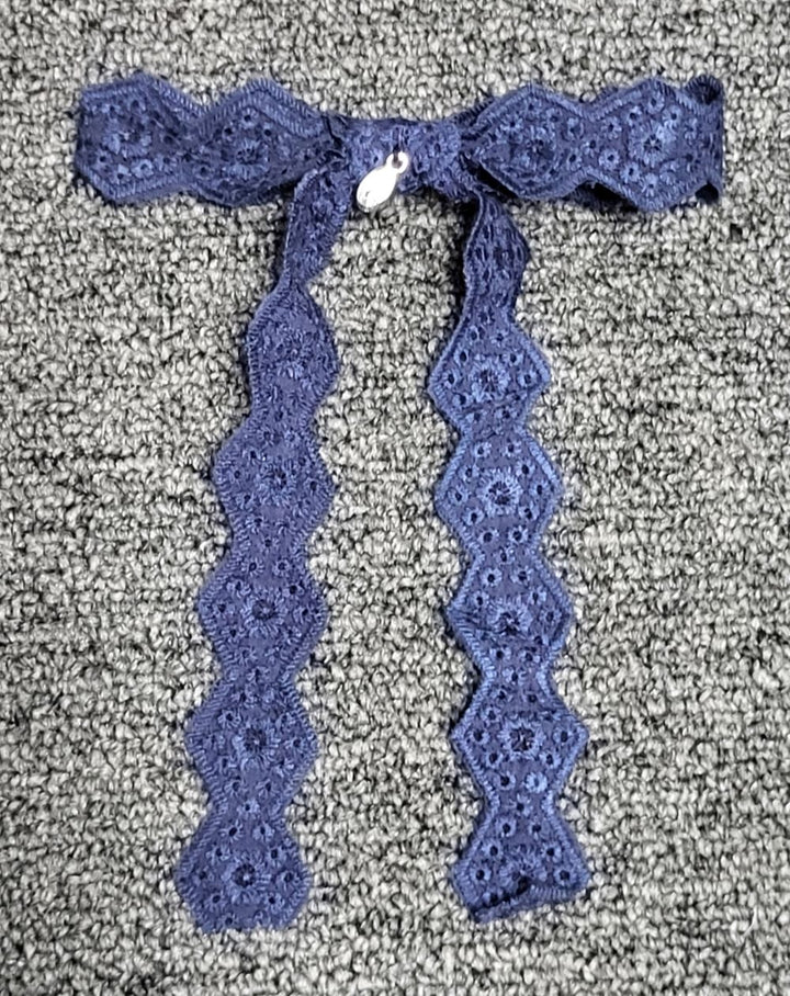 Ric Rac Eyelet Bow Clip – B'Dazzle