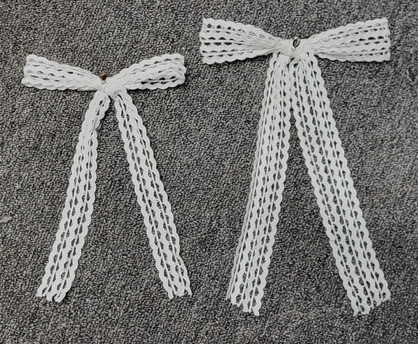 Ric Rac Trim Bow Clip