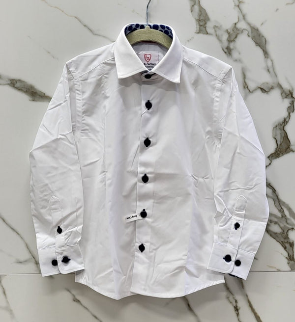 LS Contrast Dress Shirt (Colored Buttons)