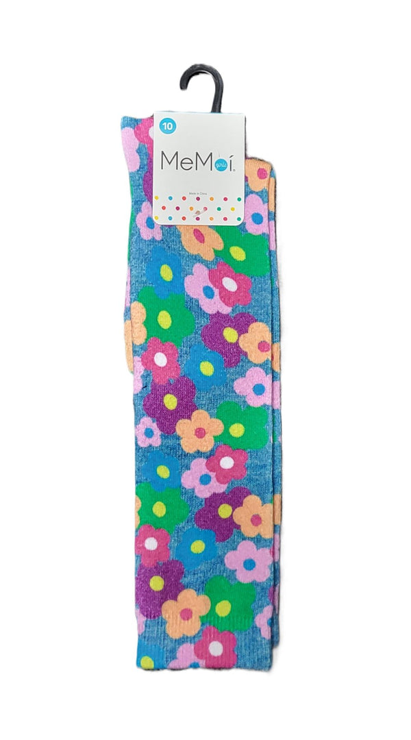 Multicolor Floral Knee Sock