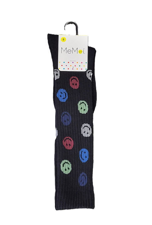 MEMOI <BR> All Over Smile Knee Sock