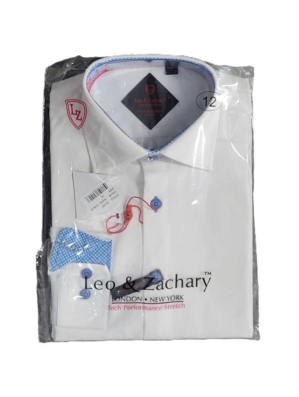 LEO & ZACHARY <br> Contrast Tech Stretch Shirt