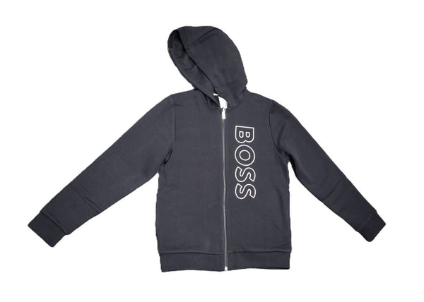 BOSS <br> Vertical Logo Zip-Up Hoodie