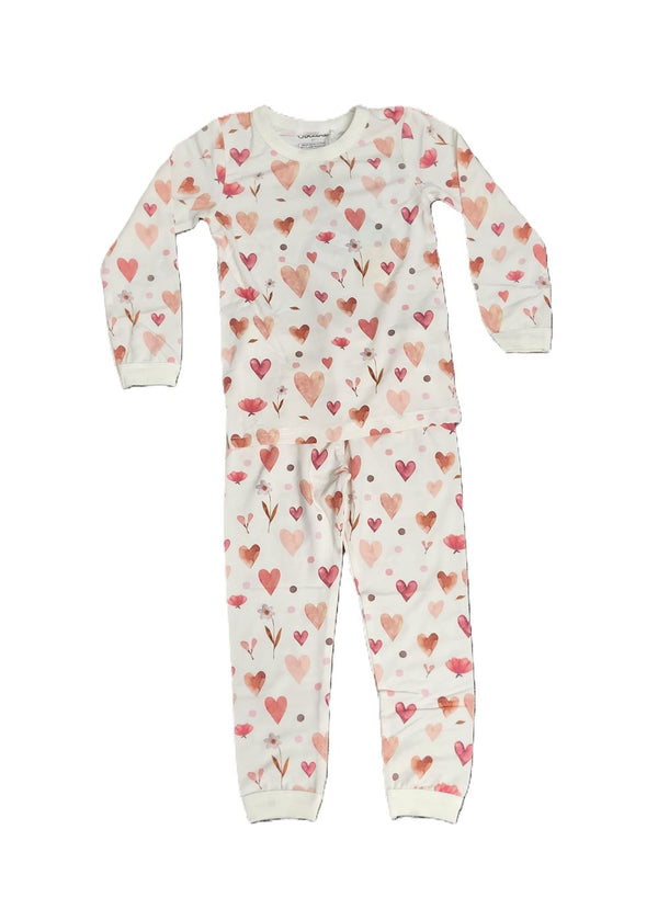 COCCOLI <BR> LS Modal Heart Pajamas