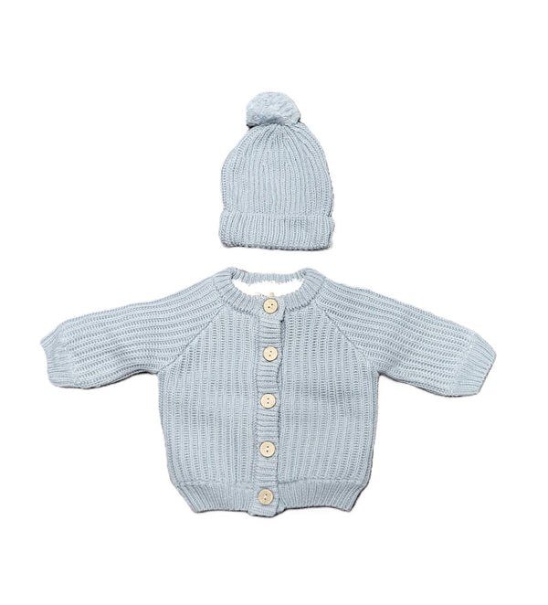 MEMA KNITS <BR> Knit Jacket W/Hat