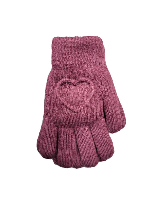 DACEE <BR> Stamped Heart Gloves