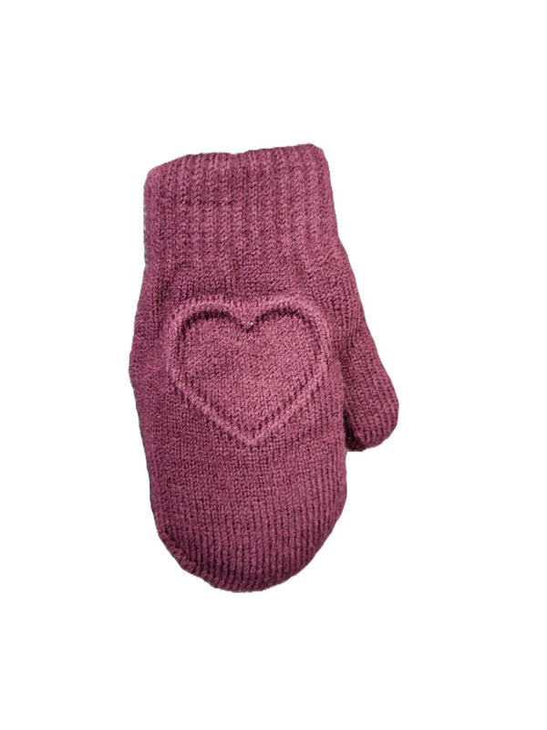 DACEE <BR> Stamped Heart Mittens