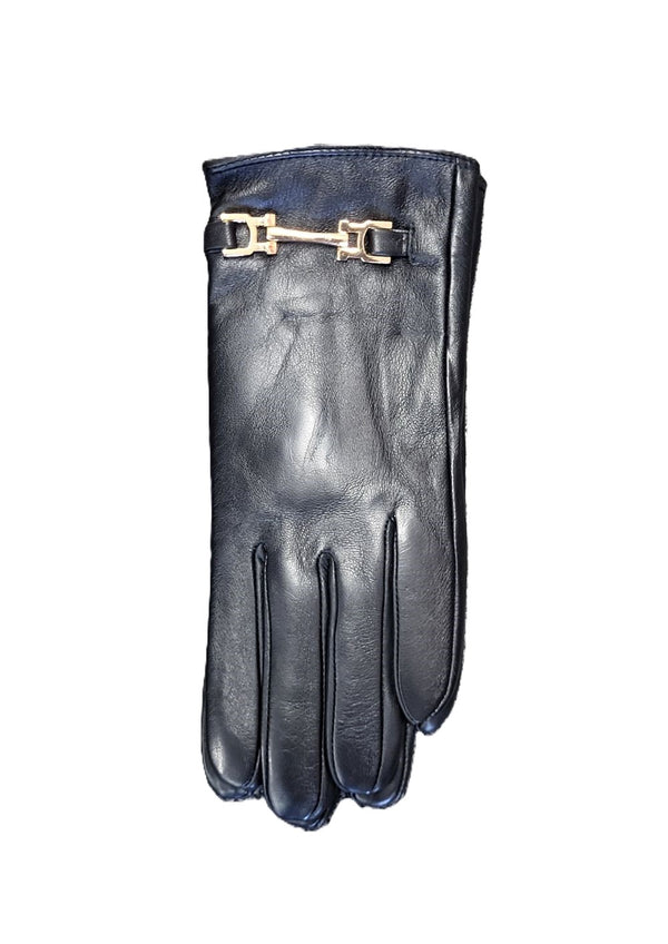 DACEE <BR> Buckle Leather Gloves