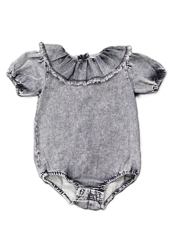 TEELA <br> Structure Denim Romper