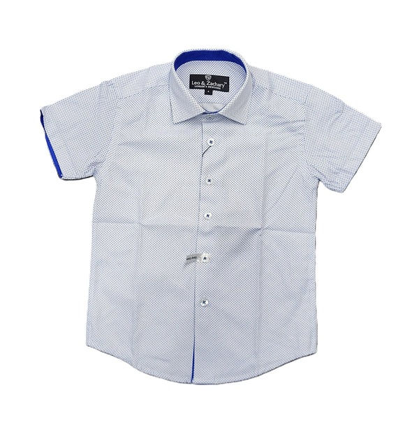 LEO & ZACHARY <BR> Short Sleeve Prited Shirts