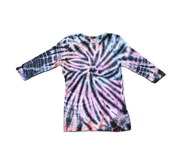 HARDTAIL <BR> Girls 3/4 Sleeve Tee (Tie Dye)