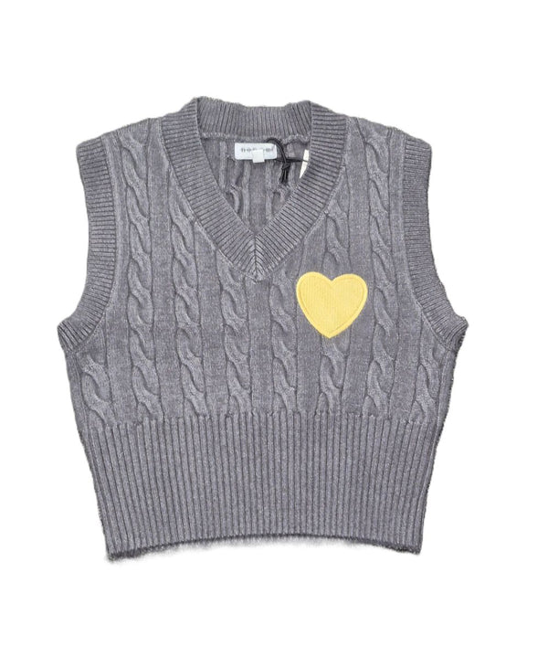 NONAME <BR> Heart Sweater Vest