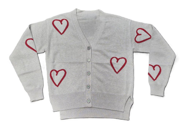 NONAME <BR> Heart Cardigan