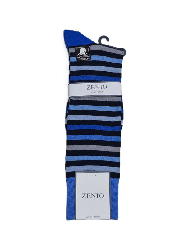 ZENIO <BR> Men's Bold Stripe Crew Sock (8081)
