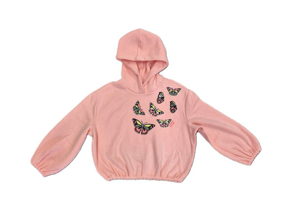 SCOTCH & SODA <BR> Bubble Hem Butterfly Hoodie