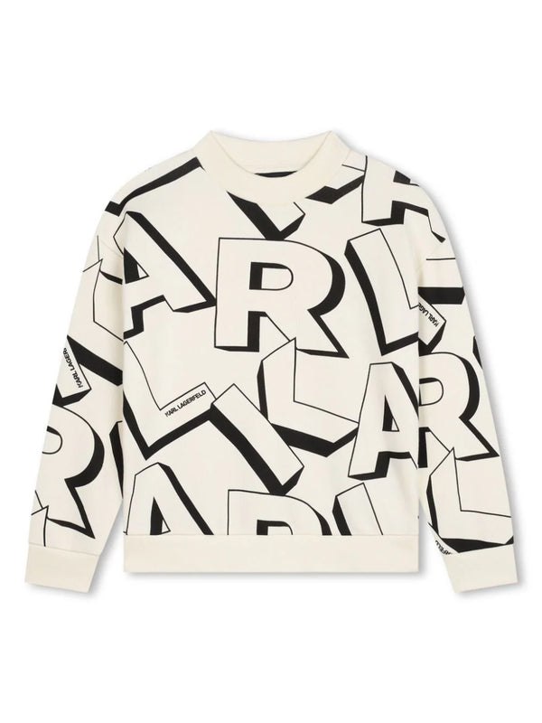 KARL LAGERFELD <BR> Karl Allover Print Sweatshirt