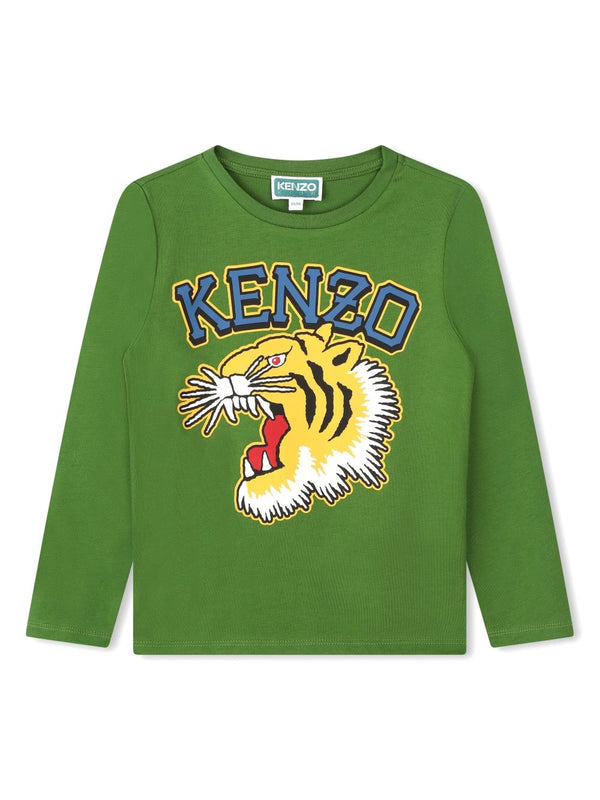 KENZO <br> LS Varsity Tiger Tee