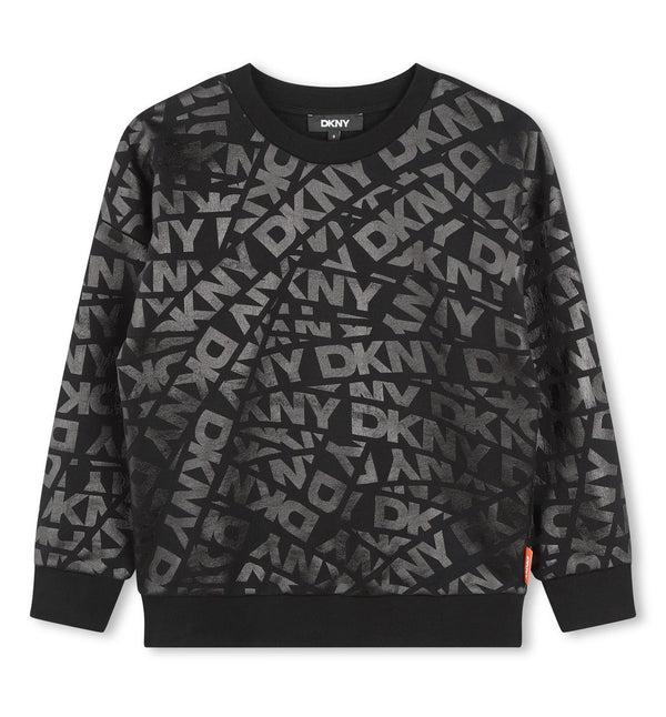 DKNY <br> All Over DKNY Print Sweatshirt