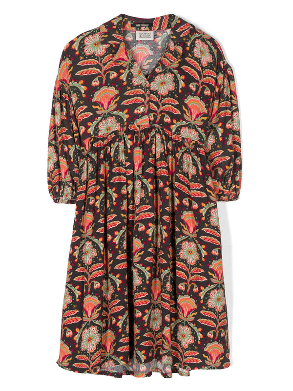 SCOTCH & SODA <br> Printed Viscose Midi Dress