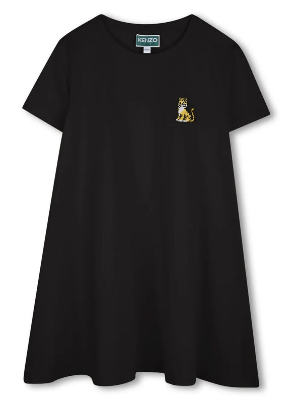 KENZO <BR> SS Tiger Motif Logo Dress