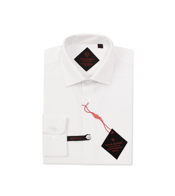 LEO & ZACHARY <br> Solid Tech Stretch Shirt