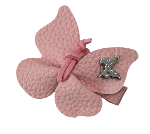 ARABELLE <BR> Leather Butterfly Mini Clip