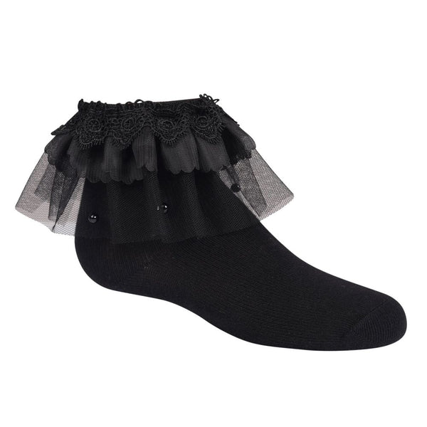 ZUBII <BR> All Ruffled Up Ankle Sock