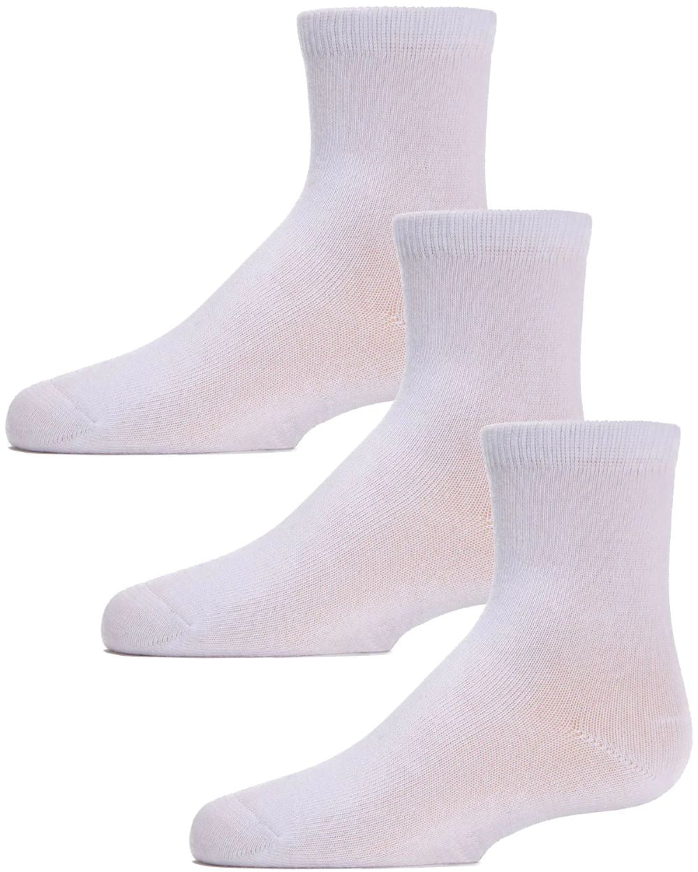MEMOI <BR> Mid-Cut Socks (3 pack)