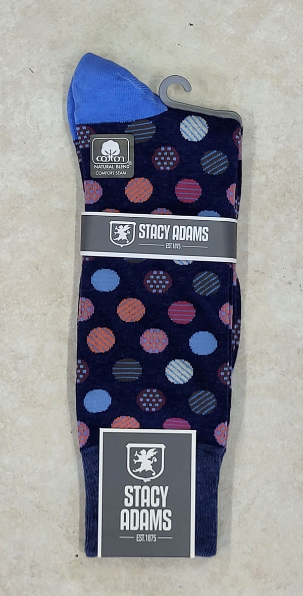 Men's Printed Dots Crew Sock