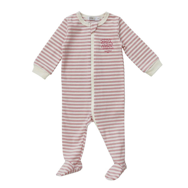 COCO BLANC <BR> Striped Footie