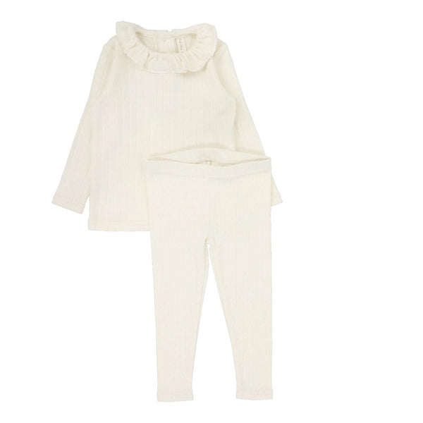 LILETTE <BR> Fine Pointelle Collar Set