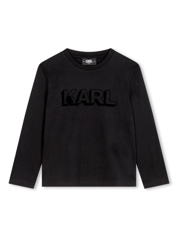 KARL LAGERFELD <BR> LS Printed KARL Illustration Tee