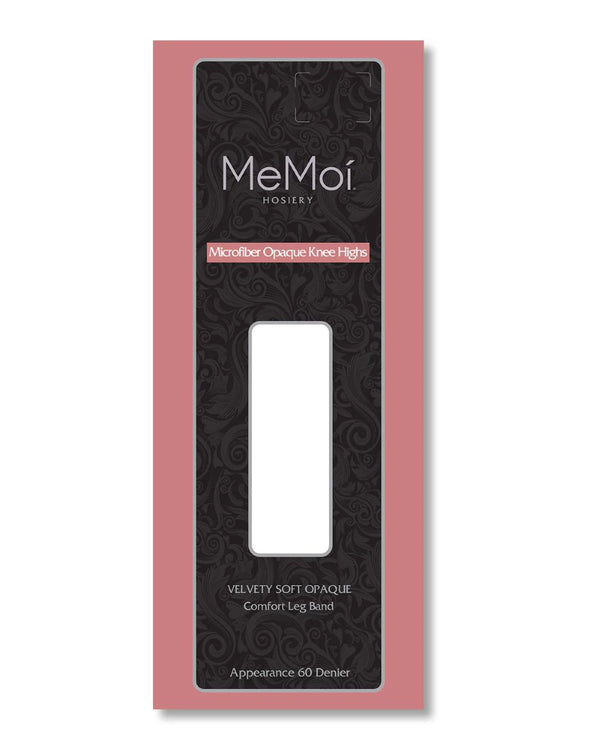 MEMOI <BR> Microfiber Opaque Knee High