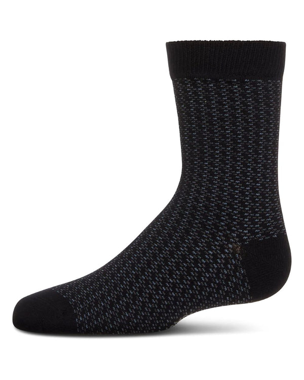 MEMOI <br> Bicolor Dashline Crew Socks