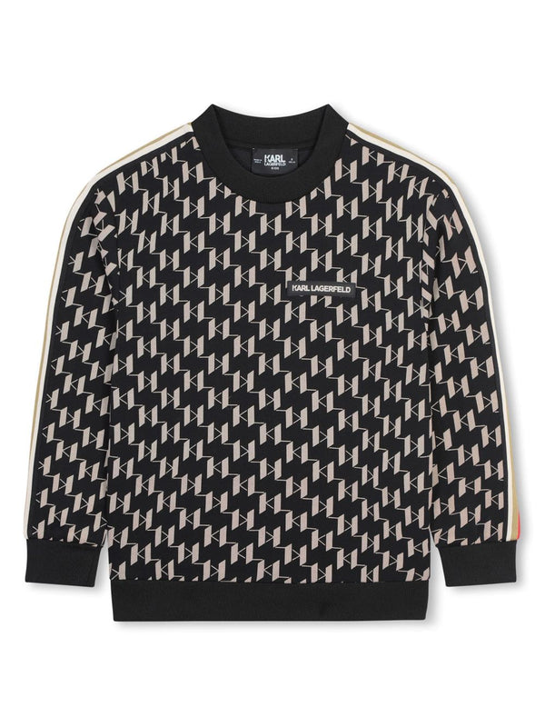 KARL LAGERFELD <BR> KL Monogram Print Sweatshirt