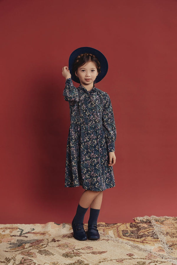 TEELA <br> Floral Bow Tie Dress